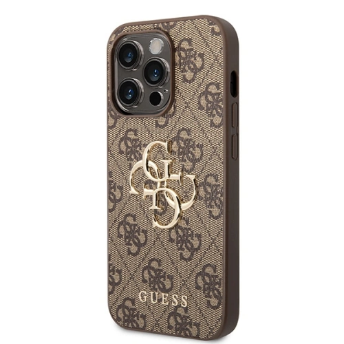 Buy Guess GUHCP15X4GMGBR Apple iPhone 15 Pro Max hardcase 4G Big Metal Logo brown - GUE2925 - {ean13} - Home Screen Store Europe