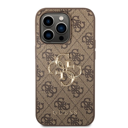 Buy Guess GUHCP15X4GMGBR Apple iPhone 15 Pro Max hardcase 4G Big Metal Logo brown - GUE2925 - {ean13} - Home Screen Store Europe