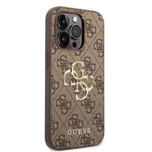 Buy Guess GUHCP15X4GMGBR Apple iPhone 15 Pro Max hardcase 4G Big Metal Logo brown - GUE2925 - {ean13} - Home Screen Store Europe
