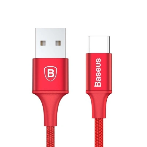 Buy LED Baseus Rapid USB-A to USB-C 2m 2A Red - BSU397RED - {ean13} - Home Screen Store Europe