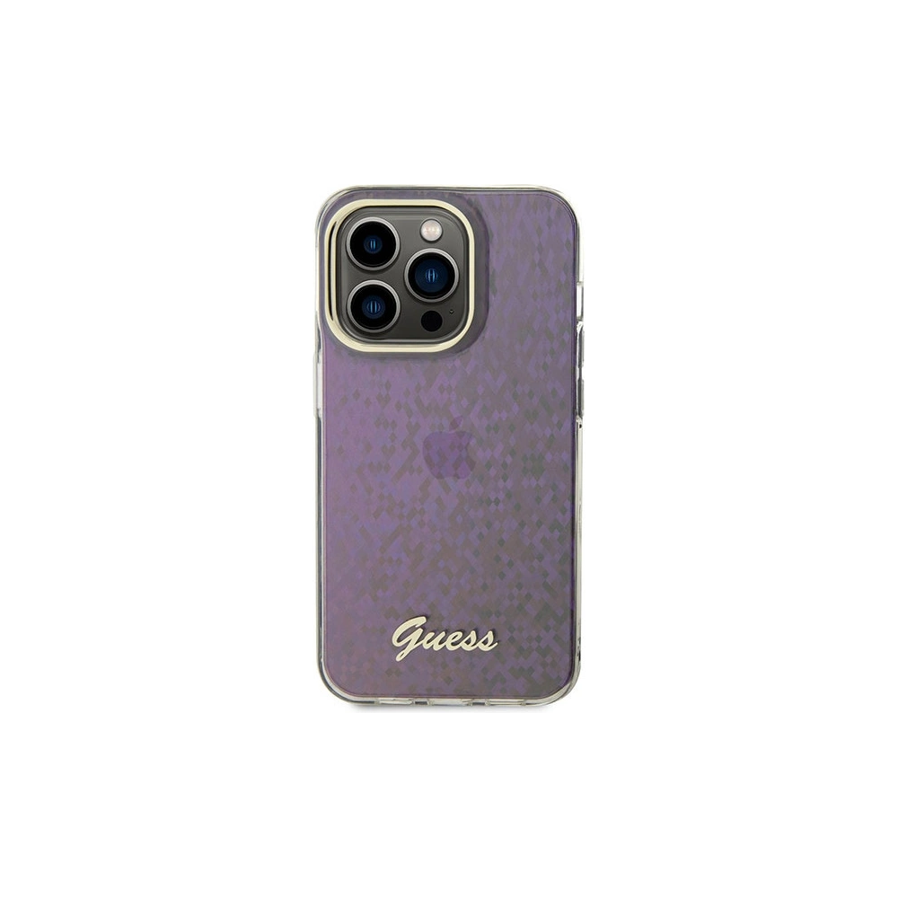 Etui Guess GUHCP15XHDECMP Apple iPhone 15 Pro Max hardcase IML Faceted Mirror Disco Iridescent różowy/pink