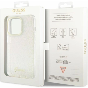 Buy Guess GUHCP15XHDECMP Apple iPhone 15 Pro Max hardcase IML Faceted Mirror Disco Iridescent pink - GUE2926 - {ean13} - Home Screen Store Europe