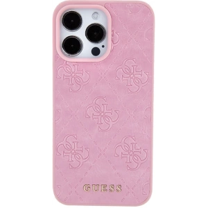 Kup Etui Guess GUHCP15XP4EPMP Apple iPhone 15 Pro Max hardcase Leather 4G Stamped różowy/pink - GUE2927 - {ean13} - Sklep Home Screen