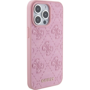 Kup Etui Guess GUHCP15XP4EPMP Apple iPhone 15 Pro Max hardcase Leather 4G Stamped różowy/pink - GUE2927 - {ean13} - Sklep Home Screen