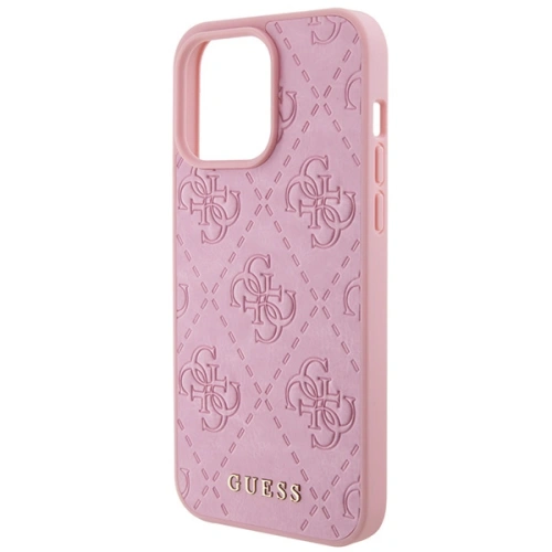 Kup Etui Guess GUHCP15XP4EPMP Apple iPhone 15 Pro Max hardcase Leather 4G Stamped růžový/pink - GUE2927 - {ean13} - Sklep Home Screen