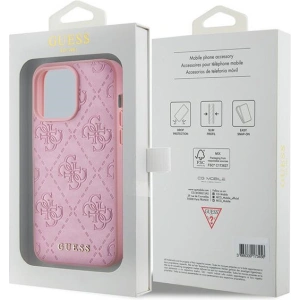 Kup Etui Guess GUHCP15XP4EPMP Apple iPhone 15 Pro Max hardcase Leather 4G Stamped różowy/pink - GUE2927 - {ean13} - Sklep Home Screen