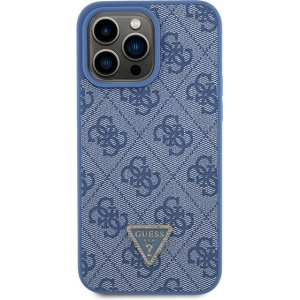 Kup Etui Guess GUHCP15XP4TDPB Apple iPhone 15 Pro Max hardcase kožené 4G Triangle Strass modré/blue - GUE2928 - {ean13} - Sklep Home Screen