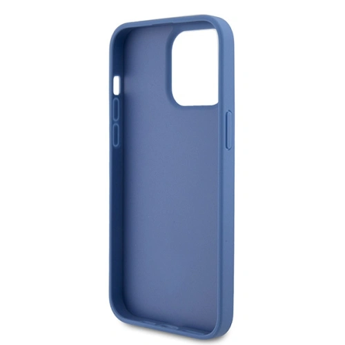 Buy Guess GUHCP15XP4TDPB Apple iPhone 15 Pro Max hardcase Leather 4G Triangle Strass blue - GUE2928 - {ean13} - Home Screen Store Europe