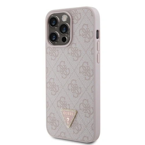Kup Etui Guess GUHCP15XP4TDPP Apple iPhone 15 Pro Max hardcase Leather 4G Diamond Triangle różowy/pink - GUE2929 - {ean13} - Sklep Home Screen
