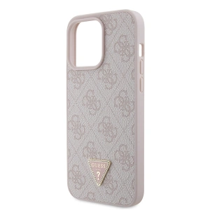 Buy Guess GUHCP15XP4TDPP Apple iPhone 15 Pro Max hardcase Leather 4G Diamond Triangle pink - GUE2929 - {ean13} - Home Screen Store Europe
