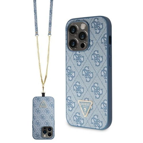 Kup Etui Guess GUHCP15XP4TDSCPB Apple iPhone 15 Pro Max hardcase Crossbody 4G Metal Logo niebieski/blue - GUE2930 - {ean13} - Sklep Home Screen