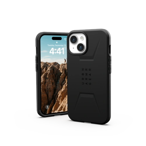 Kup Urban Armor Gear Apple Geantă UAG Civilian MagSafe iPhone 15 (negru) - UAG1276 - {ean13} - Sklep Home Screen