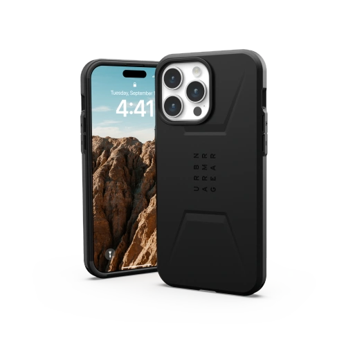 Kup Case UAG Urban Armor Gear Civilian MagSafe Apple iPhone 15 Pro Max (schwarz) - UAG1279 - {ean13} - Sklep Home Screen