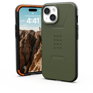 Case UAG Urban Armor Gear Civilian MagSafe Apple iPhone 15 (oliv)