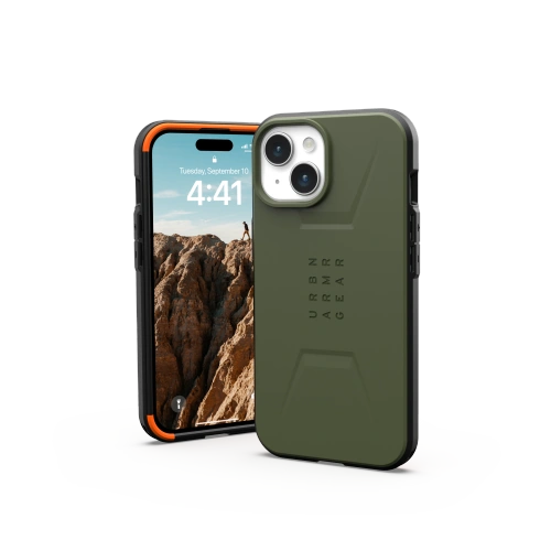 Kup Urban Armor Gear Apple Geantă UAG Civilian MagSafe iPhone 15 (măsliniu) - UAG1280 - {ean13} - Sklep Home Screen