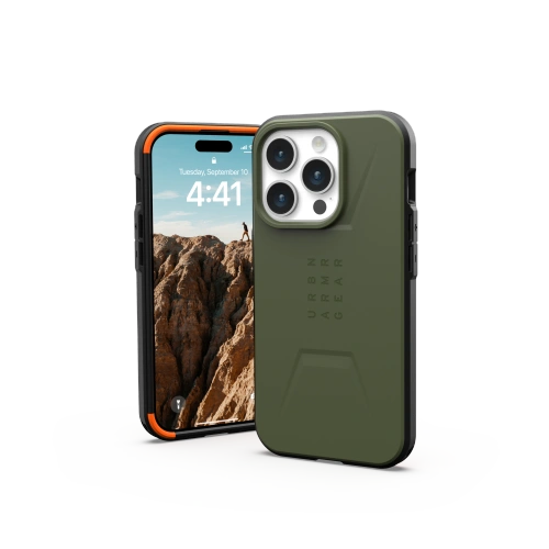 Kup Etui UAG Urban Armor Gear Civilian MagSafe Apple iPhone 15 Pro (olivová) - UAG1282 - {ean13} - Sklep Home Screen