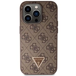 Buy Guess GUHCP15XP4TDSCPW Apple iPhone 15 Pro Max hardcase Crossbody 4G Metal Logo brown - GUE2933 - {ean13} - Home Screen Store Europe
