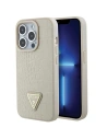 Etui Guess GUHCP15XPCRTHCD Apple iPhone 15 Pro Max hardcase Croco Triangle Metal Logo zlatý/gold