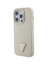 Buy Guess GUHCP15XPCRTHCD Apple iPhone 15 Pro Max hardcase Croco Triangle Metal Logo gold - GUE2934 - {ean13} - Home Screen Store Europe