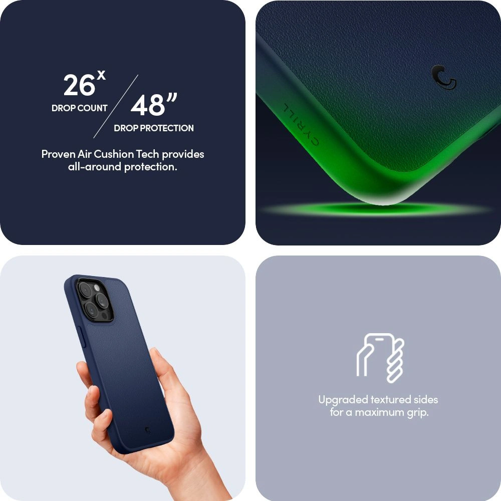 Etui Spigen Cyrill Kajuk Mag MagSafe Apple iPhone 15 Pro Navy