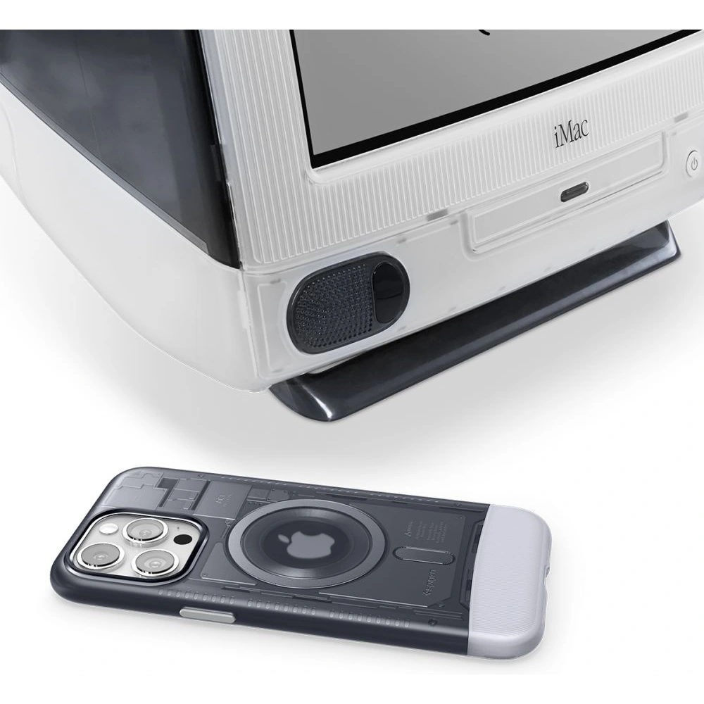 Etui Spigen Classic C1 Mag MagSafe Apple iPhone 15 Pro Graphite