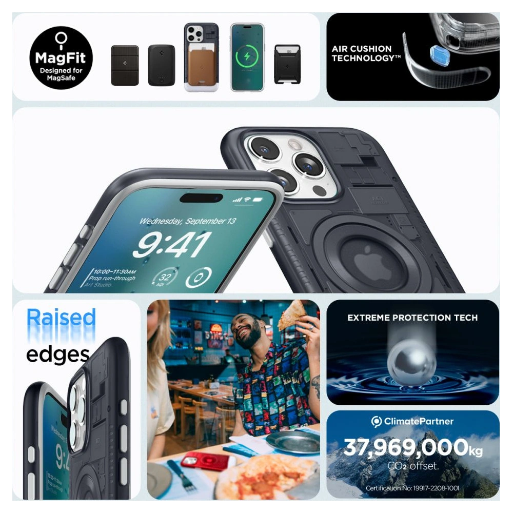 Etui Spigen Classic C1 Mag MagSafe Apple iPhone 15 Pro Graphite