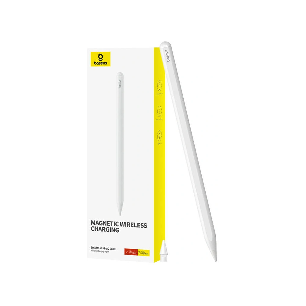 Rysik Baseus Smooth Writing Series z ładowaniem bezprzewodowym (Biały)