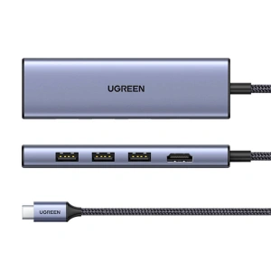 Kup UGREEN CM511 USB-C zu HDMI Hub, 3xUSB-A 3.0, SD/TF - UGR1699 - {ean13} - Sklep Home Screen