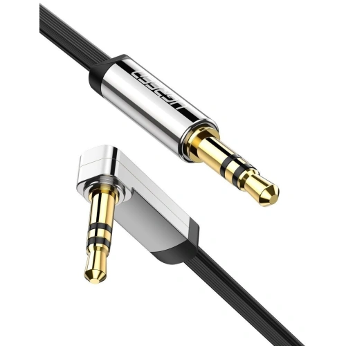Kup Úhlový kabel UGREEN AV119 mini jack 3,5mm / mini jack 3,5mm AUX plochý 1m (černý) - UGR1707 - {ean13} - Sklep Home Screen