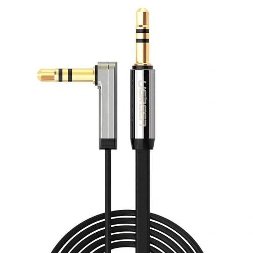 Kup Úhlový kabel UGREEN AV119 mini jack 3,5mm / mini jack 3,5mm AUX plochý 1m (černý) - UGR1707 - {ean13} - Sklep Home Screen