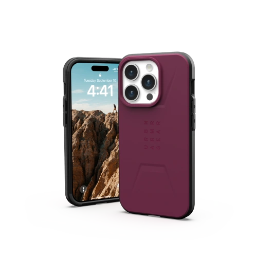 Kup Etui UAG Urban Armor Gear Civilian MagSafe Apple iPhone 15 Pro (bordeaux) - UAG1286 - {ean13} - Sklep Home Screen