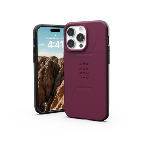 Buy UAG Urban Armor Gear Civilian MagSafe Apple iPhone 15 Pro Max (bordeaux) - UAG1287 - {ean13} - Home Screen Store Europe