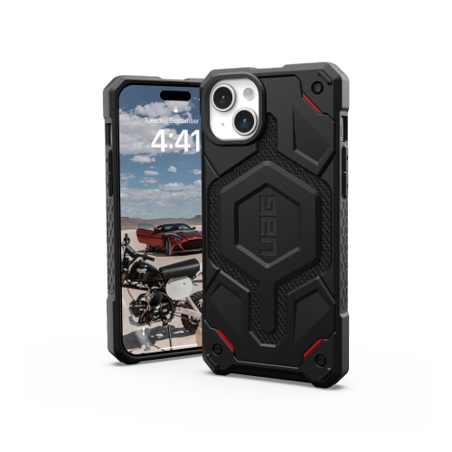 Kup Etui UAG Urban Armor Gear Monarch Apple iPhone 15 Plus / 14 Plus (kevlar fekete) - UAG1289 - {ean13} - Sklep Home Screen