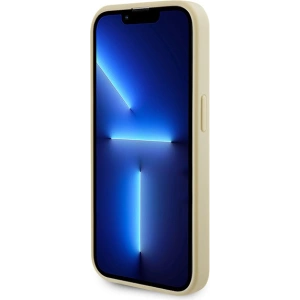 Etui Guess GUHMP15LPSAHMCB Apple iPhone 15 Pro hardcase Saffiano MagSafe złoty/gold