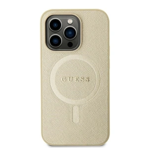 Kup Etui Guess GUHMP15MPSAHMCB Apple iPhone 15 Plus / 14 Plus hardcase Saffiano MagSafe złoty/gold - GUE2939 - {ean13} - Sklep Home Screen