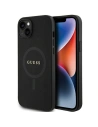 Guess Apple Geantă GUHMP15MPSAHMCK iPhone 15 Plus / 14 Plus husă Saffiano MagSafe negru/negru