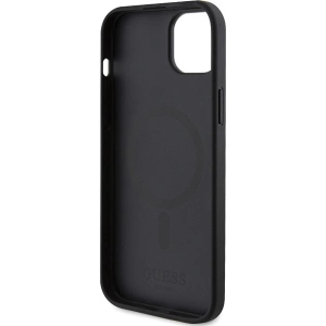 Etui Guess GUHMP15SPSAHMCK Apple iPhone 15 hardcase Saffiano MagSafe czarny/black