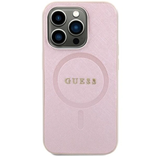 Kup Case Guess GUHMP15SPSAHMCP Apple iPhone 15 Hardcase Saffiano MagSafe rosa/pink - GUE2943 - {ean13} - Sklep Home Screen