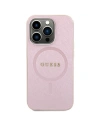 Etui Guess GUHMP15SPSAHMCP Apple iPhone 15 hardcase Saffiano MagSafe różowy/pink