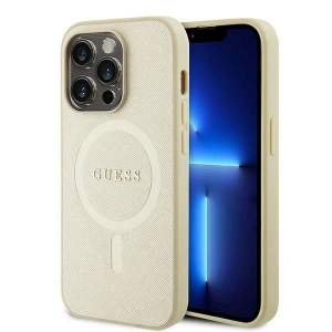 Kup Etui Guess GUHMP15XPSAHMCB Apple iPhone 15 Pro Max hardcase Saffiano MagSafe zlatý/gold - GUE2945 - {ean13} - Sklep Home Screen