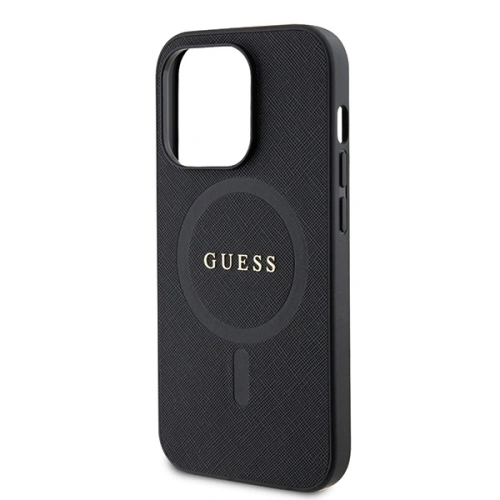 Kup Etui Guess GUHMP15XPSAHMCK Apple iPhone 15 Pro Max hardcase Saffiano MagSafe czarny/black - GUE2946 - {ean13} - Sklep Home Screen