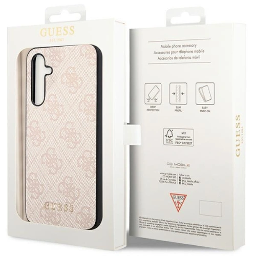 Kup Guess Samsung Gehäuse GUHCSA54G4GFPI Galaxy A54 5G rosa/rosa Hartschale 4G Metall Gold Logo - GUE2611 - {ean13} - Sklep Home Screen