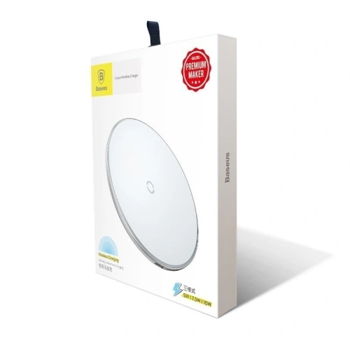 Kup Încărcător wireless inductiv Baseus Simple 10W Lightning (alb) - BSU406WHT - {ean13} - Sklep Home Screen