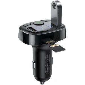 Kup Transmiter FM Baseus T typed Bluetooth 2xUSB microSD Black - BSU408BLK - {ean13} - Sklep Home Screen