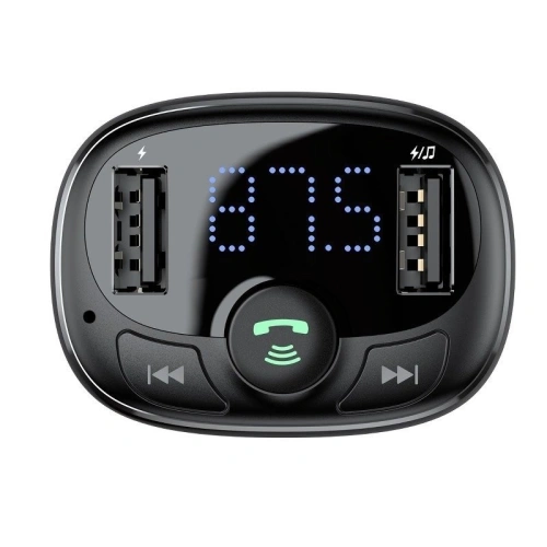 Kup FM-Transmitter Baseus T Typ Bluetooth 2xUSB microSD Schwarz - BSU408BLK - {ean13} - Sklep Home Screen