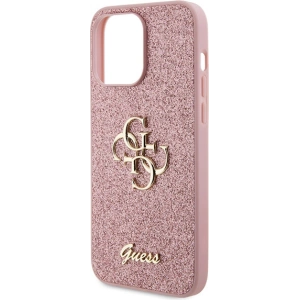 Etui Guess GUHCP15LHG4SGP Apple iPhone 15 Pro hardcase Glitter Script Big 4G różowy/pink