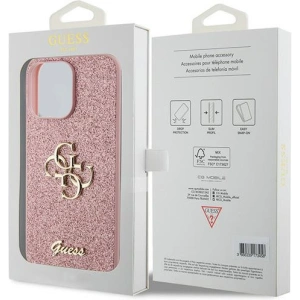 Etui Guess GUHCP15LHG4SGP Apple iPhone 15 Pro hardcase Glitter Script Big 4G różowy/pink