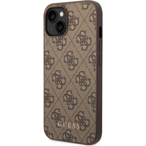 Kup Guess Apple Carcasă GUHCP15MG4GFBR iPhone 15 Plus / 14 Plus carcasă tare 4G Metal Gold Logo maro/maro - GUE2951 - {ean13} - Sklep Home Screen