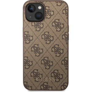 Kup Guess Apple Carcasă GUHCP15MG4GFBR iPhone 15 Plus / 14 Plus carcasă tare 4G Metal Gold Logo maro/maro - GUE2951 - {ean13} - Sklep Home Screen
