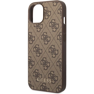 Kup Guess Apple Carcasă GUHCP15MG4GFBR iPhone 15 Plus / 14 Plus carcasă tare 4G Metal Gold Logo maro/maro - GUE2951 - {ean13} - Sklep Home Screen